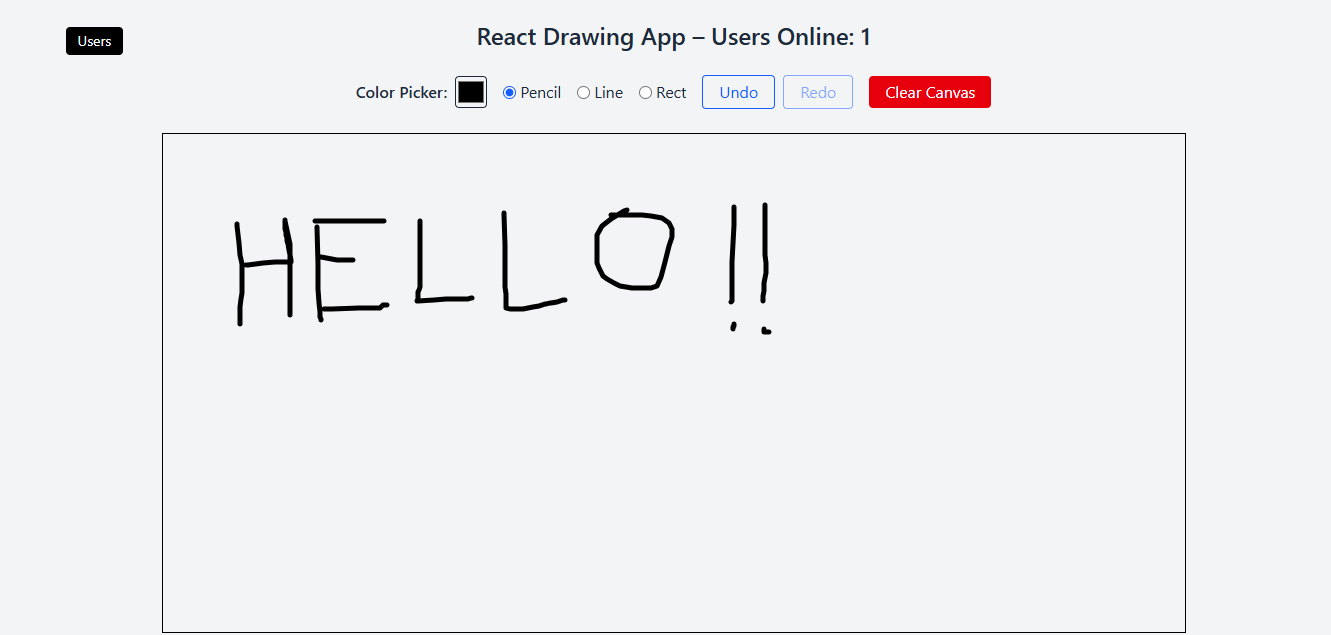 RealTime Whiteboard App